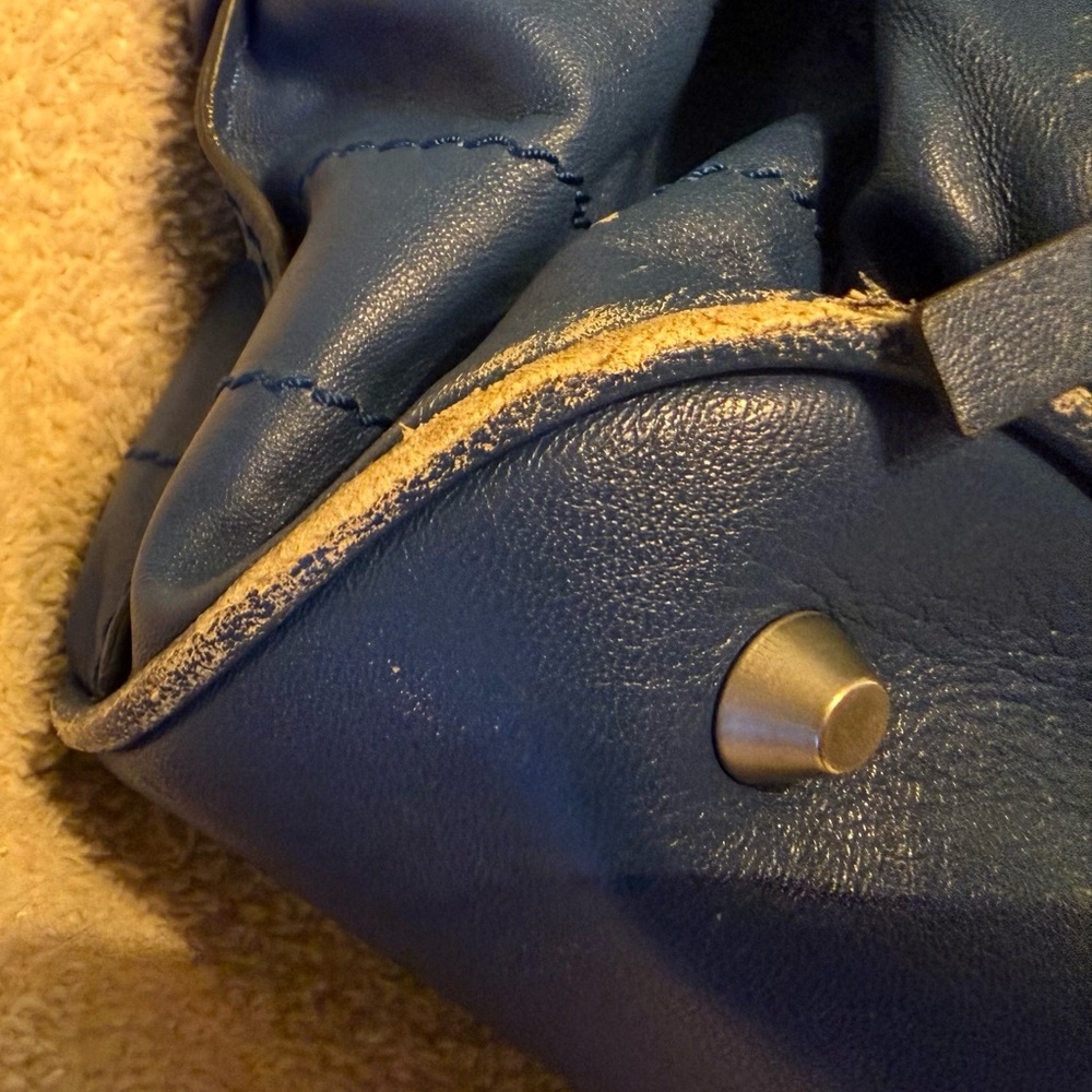 Vintage Chloe Betty Blue Leather Shoulder Bag - Picture 3 of 16